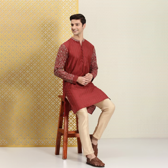 http://13.204.215.80/products/men-red-gold-toned-ethnic-motifs-printed-thread-work-kurta