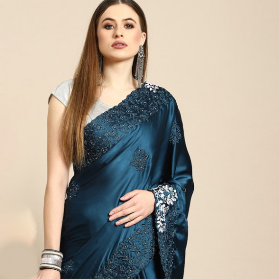 http://13.204.215.80/products/blue-floral-embroidered-satin-saree