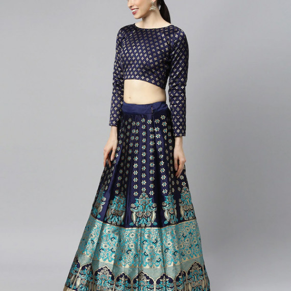 http://13.204.215.80/products/blue-green-woven-design-lehenga-choli